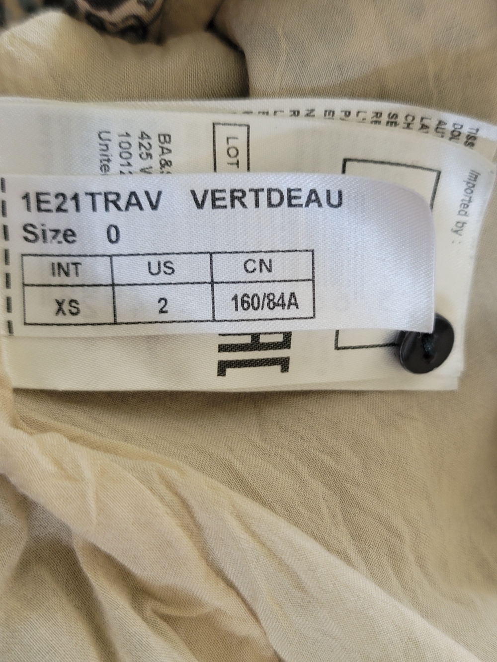 Ba&sh Travis Mini Babydoll Dress in Vert D'Eau Blue Ecru XS - Picture 11 of 13